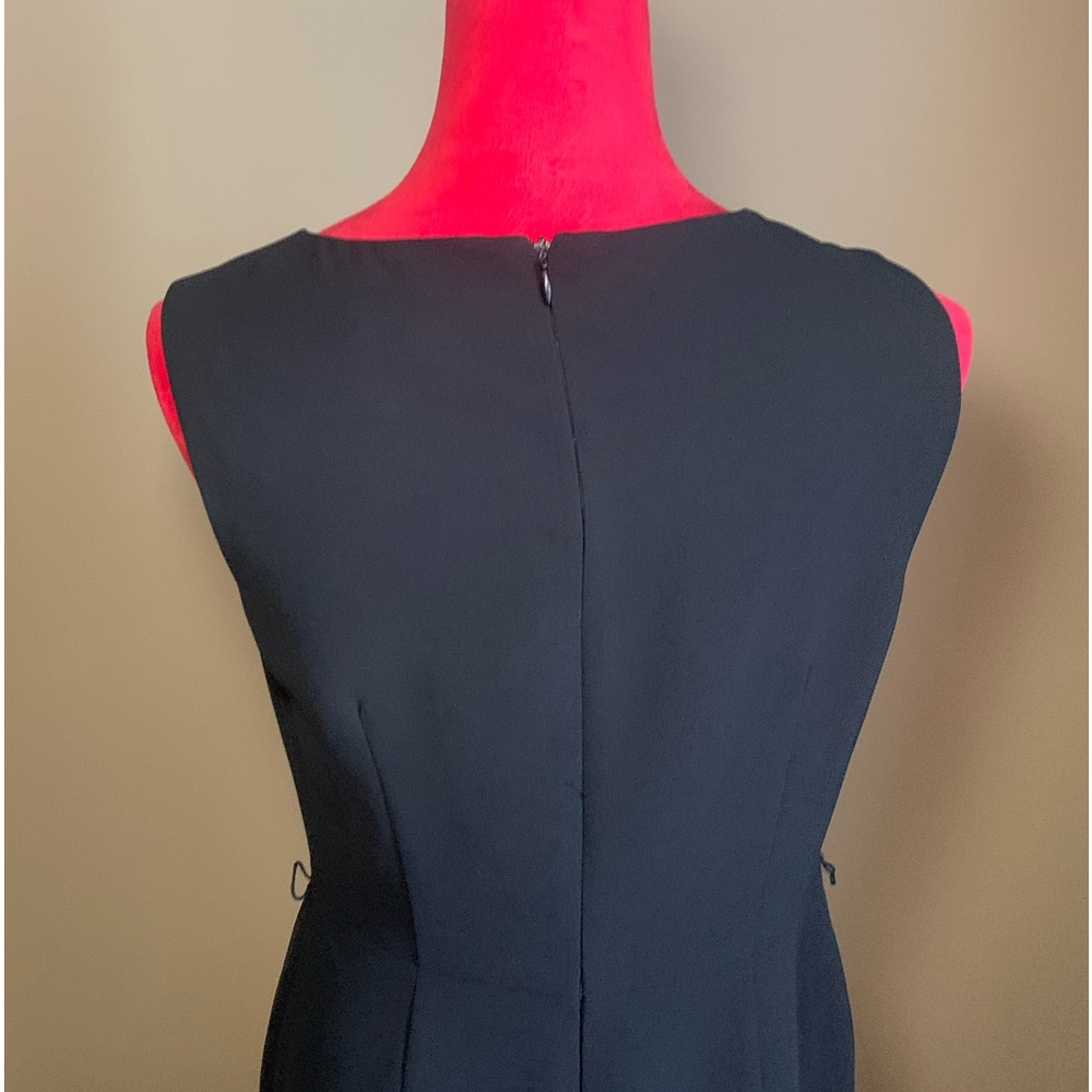 KASPER BLACK SLEEVELESS DRESS - Picture 7 of 9